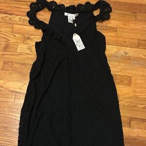 Elegant floral Black Dress